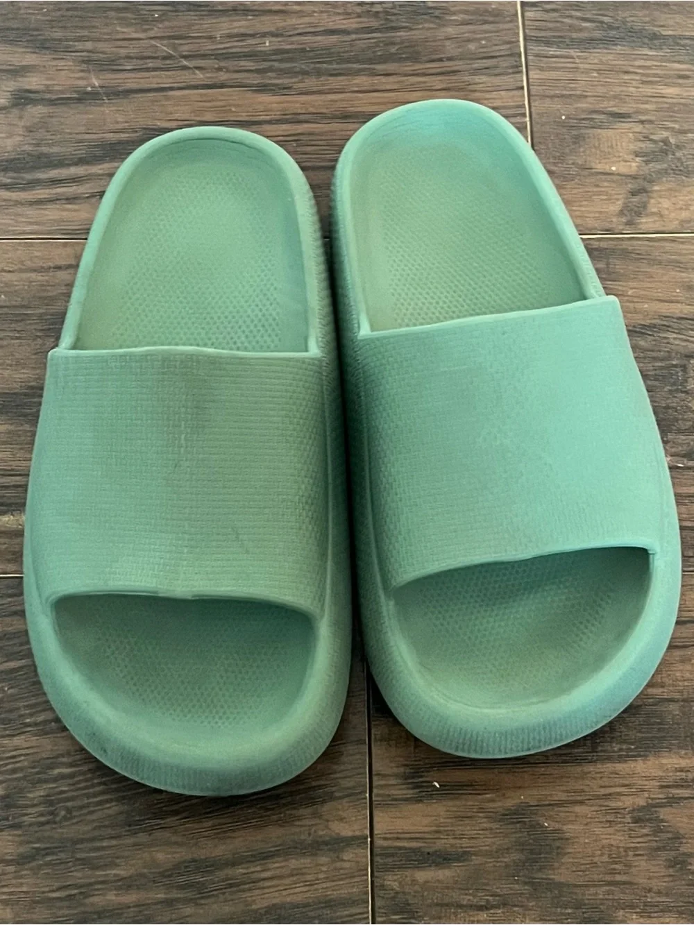 Kids Slide Sandals in Mint Green - Lightweight Casual Slides